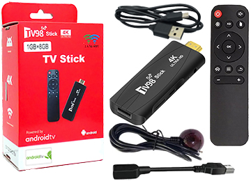 Reproductor Multimedia Tv98 H313 1gb 8gb 1080p 1xusb 1xmicrosd Dualband Android 12 Incluye Cable Micro Usb Alargue Hdmi Control Remoto Usa 2xaaa No Incuidas- Funciona Con Usb Del Tv