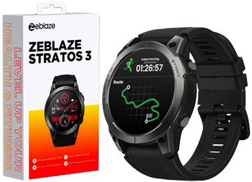 Smartwatch Zeblaze Stratos 3 Frecuencia Cardiaca Oxigeno En Sangre Sensor Proximidad Acelerometro Gps Ip68 400mah Bluetooth 5.3 466x466px Pantalla 1.43 Pulgadas