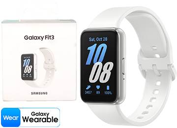 Smartwatch Samsung Watch Fit 3 R390 Acelerometro Barometro Giroscopico Frecuencia Cardiaca Sensor De Luz 208mah Bluetooth 5.3 Pantalla 1.6 Pulgadas Plateado - No Android Go - Solo Android 10+