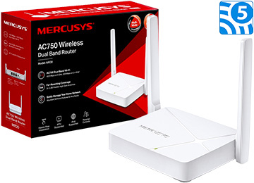 Router Wifi Mercusys Mr20 Ac750 Dual Band 2.4ghz 300mbps 5ghz 433bps 2xrj45 1xwan 2 Antenas Multimodo Funcion Extensor Access Point Router