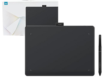 Tableta Digitalizadora Huion L610 Inspiroy Frego Area De Trabajo 243x158.8mm Incluye Puntas Intercambiables Para Lapiz Cable Tipo C Y Adaptador Usb Tipo C A Usb