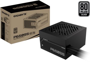 Fuente Gigabyte 650w Gp-P650ss 80 Plus Silver +12v 54.1a 1x24pines 2x8pines(4+4) 2x8pinespcie(6+2) 5xsata 3xmolex