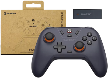 Joystick Gamesir Nova Lite Hall Effect Sticks Bateria 600mah Pc Android Ios Nintendo Switch Steam 3 En 1 - Usb Tipo C 2.4ghz Inalambrico Y Bluetooth