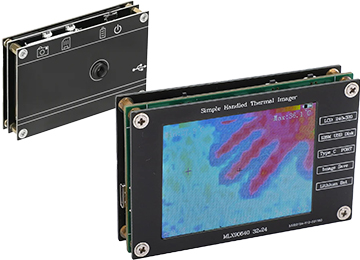 Camara Termica Mlx90640esf-Bab -40 A 300 Grados 320x240 600mah 2.8 Pulgadas No Incluye Cable Tipo C