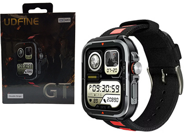 Smartwatch Udfine Watch Gt Sensor Cardiaco Estres Sueno Podometro Calorias 5atm 100 Modos Deportivos Compatible Alexa 300mah Bluetooth 5.3 Pantalla 1.88 Pulgadas Negro