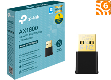 Placa De Red Wifi Usb Tp-link Archer Tx20u Nano Ax1800 Wifi 6 Dual Band 2.4ghz 574mbps 5ghz 1201mbps