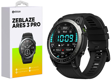 Smartwatch Zeblaze Ares 3 Pro Acelerometro Girocopio Frecuencia Cardiaca Saturacion De Oxigeno En Sangre Oximetro De Pulso Ip68 260mah Bluetooth 5.2 Pantalla 1.3 Pulgadas