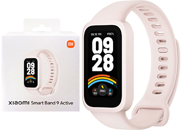 Smartband Xiaomi Smart Band Band 9 Active Mide Pasos Pulsaciones Oximetro Sueno 50 Modos Deporte Bluetooth 5.1 210mah Ip68 5atm Incluye Cable De Carga 172x320 Pantalla 1.47 Pulgadas Rosa