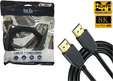 Cable Hdmi 2 Mts Intco 2.1v 8k 60hz 4k 120hz 48gps