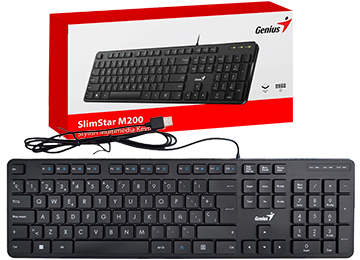 Teclado Genius Slimstar M200 Usb Multimedia Espanol