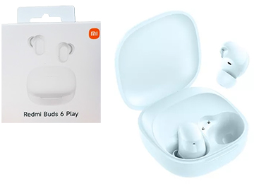 Auricular In Ear Xiaomi Redmi Buds 6 Play Bluetooth 5.4 Manos Libres Bateria Auricular 340mah Base 800mah Carga Con Cable Tipo C No Incluye Cable Carga Original Azul Claro Celeste