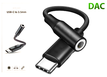 Adaptador Usb Tipo C A Jack 3.5mm Plug 3.5 Manos Libres Sin Jack De Carga Audio Digital Con Dac Realtek Alc5686 32bits 384khz