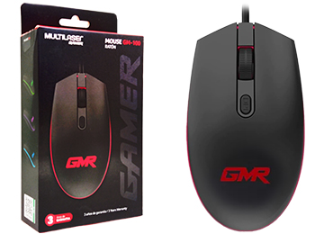 Mouse Multilaser Gm-100 Mo298 Rgb 4 Velocidades 800 1200 1600 2400dpi Cable Usb 1.5m Gamer