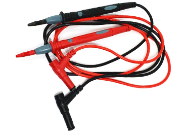 Juego De Puntas Tester Ficha Banana 90 Grados 1mt Metalicas