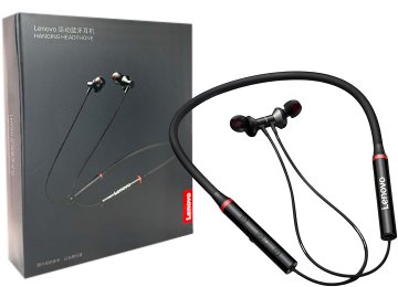 Auricular In Ear Lenovo He05x Con Soporte Para La Nuca Bluetooth 5.0 110mah Negro