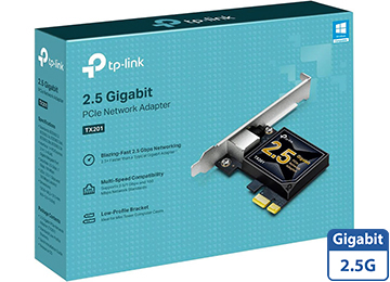 Placa De Red Pci-E Tp-Link Tx201 10/100/1000/2500 2.5 Gigabit Rj45 Incluye Chapa Low Profile
