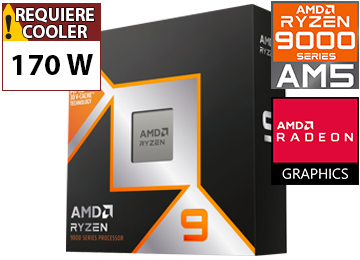 Procesador Amd Ryzen 9 9950x3d 16 Nucleos 32 Hilos 4.3ghz Hasta 5.7ghz Cache L3 128mb 170w Am5 - Trae Video Radeon Graphics 2 - No Trae Cooler - Revisar Compatibilidad Con Su Mother - Alto Consumo