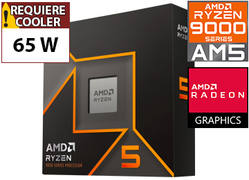 Procesador Amd Ryzen 5 9600x 6 Nucleos 12 Hilos 3.9ghz Hasta 5.4ghz Cache L3 32mb 65w Am5 - Trae Video Radeon Graphics 2 - No Trae Cooler