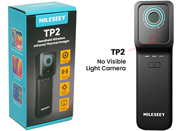 Camara Termica Mileseey Tp2 Infrarroja 256x192 De -20 A 400 Grados 40mk Netd Android Ios Incluye Funda Rigida Y Cable Usb Tipo C