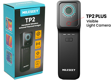 Camara Termica Mileseey Tp2 Plus Doble Camara Infrarroja 256x192 De -20 A 550 Grados 40mk Netd Android Ios Incluye Funda Rigida Y Cable Usb Tipo C