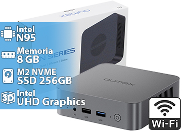 Mini Pc Oumax Max Intel N95 Quadcore 3.4ghz 8gb 256gb 3xusb3.0 3xusb2.0 2xhdmi 1x3.5 Wifi Dual Band Bt4.0 Rj45 Incluye Cable De Alimentacion Y Hdmi No Tiene Soporte Monitor Win11pro - Minipc Nuc