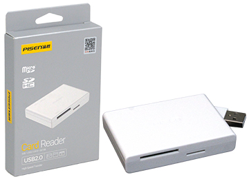 Lector De Memorias Usb Pisen Ts-E070 4 En 1 Sd Microsd Cf Compact Flash  Memory Stick Pro