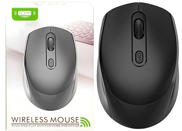 Mouse Jng 2.4gbk Hasta 1200 Dpi 2.4ghz Inalambrico Usa 2xaaa No Incluidas Negro
