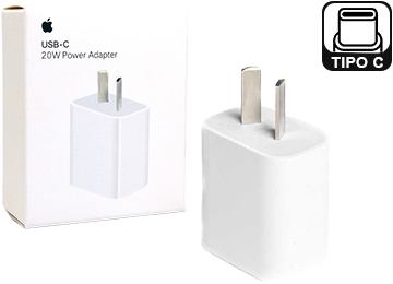Cargador 220v 5v 2a Usb Tipo C H Apple Iphone Sin Cable En Caja Replica