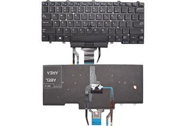 Teclado Notebook Dell Latitude 5480 5490 E5450 E5470 E7450 E7470 Con Trackpoint Y Botonera Retroiluminado Sin Marco