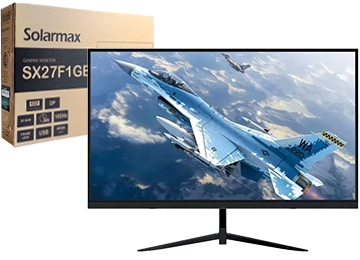 Monitor Solarmax 27 2xhdmi 1xdisplayport 1xusb 1xjack3.5mm 2560x1440 2k Qhd 1ms 165hz Argb Trasero Negro - Outlet - Pixeles Defectuosos - Testeados