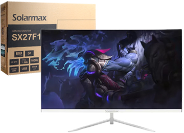Monitor Solarmax 27 2xhdmi 1xdisplayport 1xusb 1xjack3.5mm 2560x1440 2k Qhd 1ms 165hz Argb Trasero Blanco - Outlet - Pixeles Defectuosos - Testeados