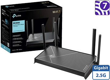 Router Wifi Tp-Link Archer Be230 Be3600 V1.2 Wifi 7 Dual Band 4 Antenas 1 Wan 2.5gbps 1 Lan 2.5gbps Y 3 Lan Gigabit Usb 3.0 Vpn 5ghz 2882mbps 2.4ghz 688mbps