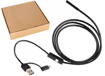 Endoscopio Camara 8mm 2m Flexible 2 En 1 Lightning Y Usb Tipo C