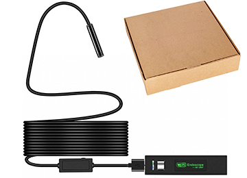 Endoscopio Camara 8mm 2m Flexible Android Pc A Bateria Interna Inalambrico - Incluye Cable Usb Tipo C Para Cargar