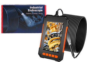 Endoscopio Camara 8mm 2m Flexible Con Display 4.3 Pulgadas A Bateria Interna - Incluye Cable Usb Tipo C Para Cargar