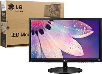 Monitor Lg 19 Vga Hdmi 1366x768 200cd/M2 5ms 16:09 - Incluye Transformador Y Cable Hdmi