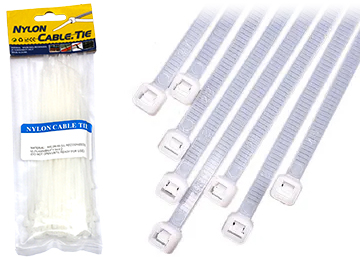 Precintos 3.6x200mm X 100u Nylon 66 Blancos En Bolsa