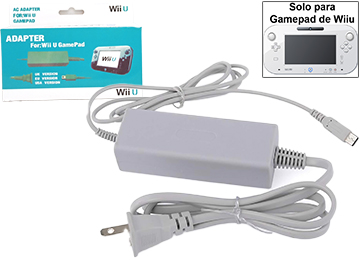 Transformador Nintendo Wii U Para El Gamepad Joystick 4.75v 1.6a Incluye Cable De Alimentacion Patas Rectas