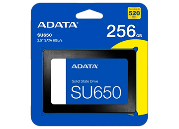 Disco Solido Ssd 256gb 2.5 Sata Iii Adata Ultimate Su650 Lectura 520mb Escritura 450mb