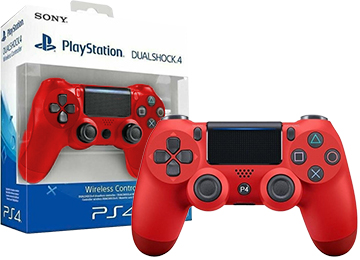 Joystick Sony Ps4 Playstation 4 Bluetooth Incluye Cable Micro Usb Rojo Replica