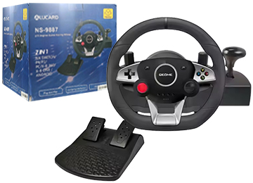 Volante Alucard Ns-9887 7 En 1 Rotacion 270 Grados Vibracion Android Ps3 Ps4 Pc Usb Xbox 360 Xbox One Nintendo Switch