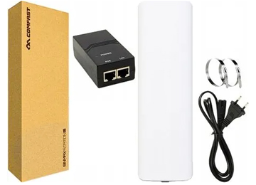 Access Point Cpe Comfast Cf-E312a V2 1xwan 1xlan 5.8ghz 300mbps Chip Qualcomm Ar9344 Incluye Poe 48v Cable De Tension Y 2xprecintos Exterior