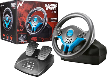 Volante Noganet St-V06 Con Pedalera Levas De Cambio Incorporadas Giro 180 Grados Agarre Con Ventosas Compatible Ps3 Ps4 Pc Xbox One Xboxone Switch