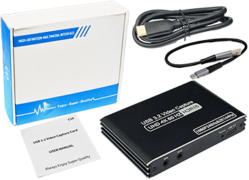 Capturadora Hdmi Usb Tipo C 1xentrada Microfono Usb3.2 Uhd 4k 60hz Hdr10 1080p 240hz 2k 144hz Incluye Cable Usb Tipo A A Usb Tipo C Y Cable Hdmi Belkin