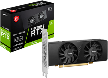 Placa De Video Msi Rtx3050 Lp Oc 6gb Gddr6 1xdisplayport 2xhdmi - No Requiere Alimentacion