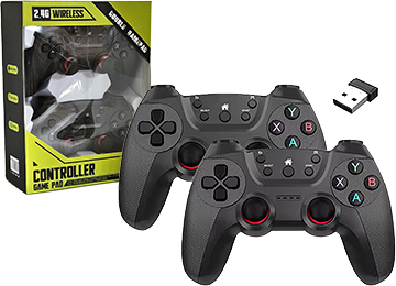 Joystick Android Consolas Pack X2 Usb Usa 2xaaa Por Joystick 2.4ghz Inalambrico