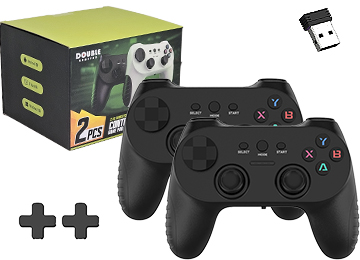 Joystick Cm-C039d Android Consolas Pack X2 Usb Usa 2xaaa Por Joystick 2.4ghz Pc Inalambrico - No Es Bluetooth