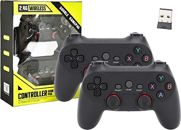 Joystick Cm019d Android Consolas Pack X2 Usb Usa 2xaaa Por Joystick 2.4ghz Inalambrico Pc - No Es Bluetooth