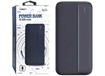 Bateria Externa Powerbank Intco B100a 10000mah 2xusb 1xusbtipoc 1xmicro Usb 5v 9v 20w Led Indicador De Carga