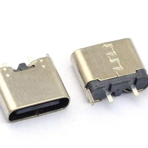 USB Jack Hembra Tipo C 2 Pines